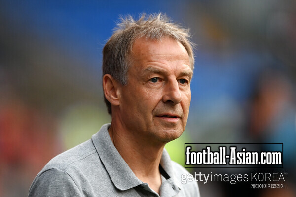 CARDIFF, WALES - SEPTEMBER 07: Juergen Klinsmann, Head Coach of Korea Republic, looks on prior to the International Friendly match between Wales and Korea Republic at Cardiff City Stadium on September 07, 2023 in Cardiff, Wales. (Photo by Gareth Copley/Getty Images)