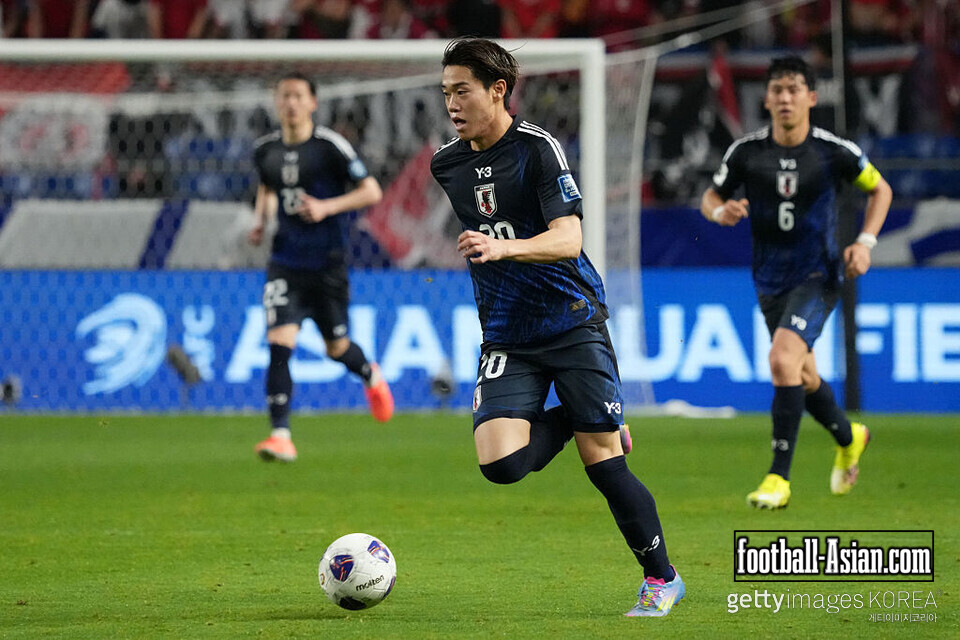 SUITA, JAPAN - JUNE 10: Kota Tawaratsumida of Japan in action during the FIFA World Cup Asian Third Qualifier Group C match between Japan and Indonesia at Panasonic Stadium Suita on June 10, 2025 in Suita, Osaka, Japan. (Photo by Koji Watanabe/Getty Images)