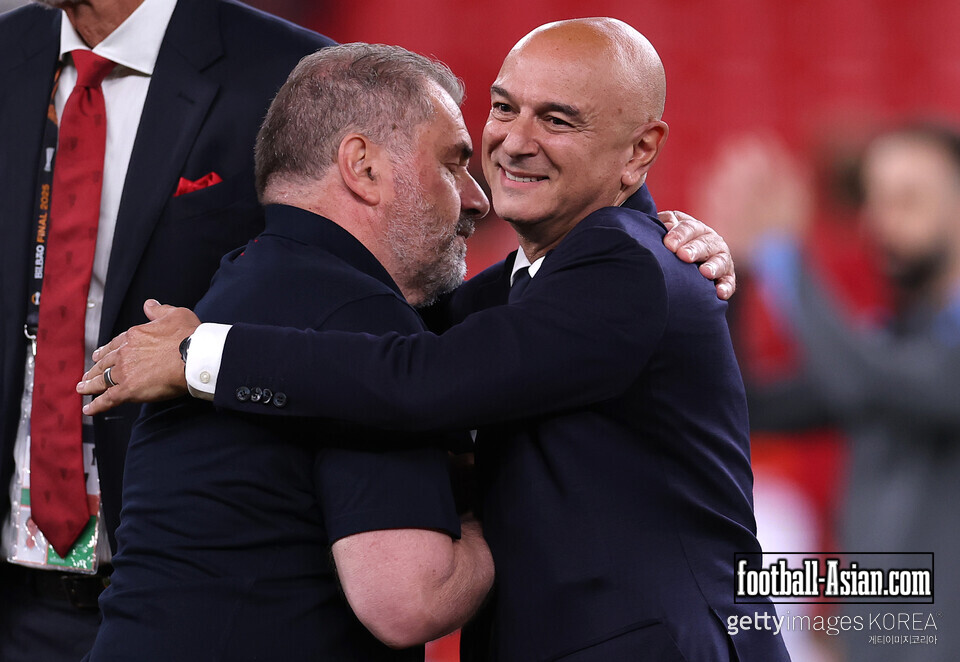 Ange Postecoglou and Daniel Levy