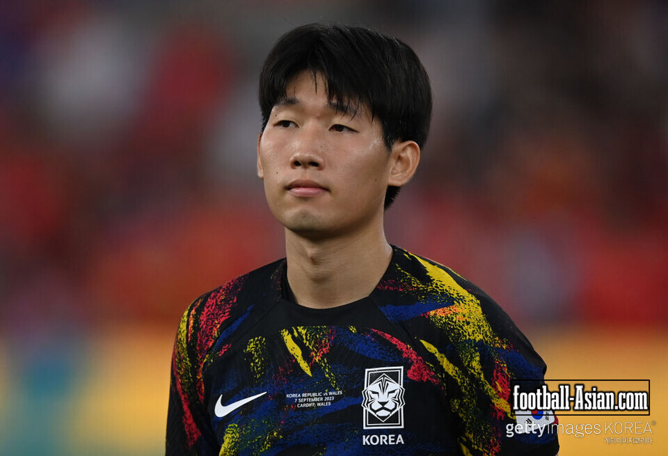 CARDIFF, WALES - SEPTEMBER 07: Hong Hyun-seok of Korea during the International Friendly match between Wales and Korea Republic at Cardiff City Stadium on September 07, 2023 in Cardiff, Wales. (Photo by Gareth Copley/Getty Images)