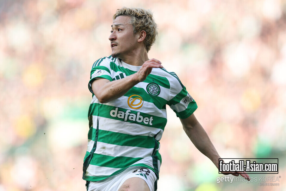 GLASGOW, SCOTLAND - MARCH 09: Daizen Maeda of Celtic is seen during the Scottish Gas Scottish Cup Quarter-Final match between Celtic and Hibernian at Celtic Park on March 09, 2025 in Glasgow, Scotland. (Photo by Ian MacNicol/Getty Images)
